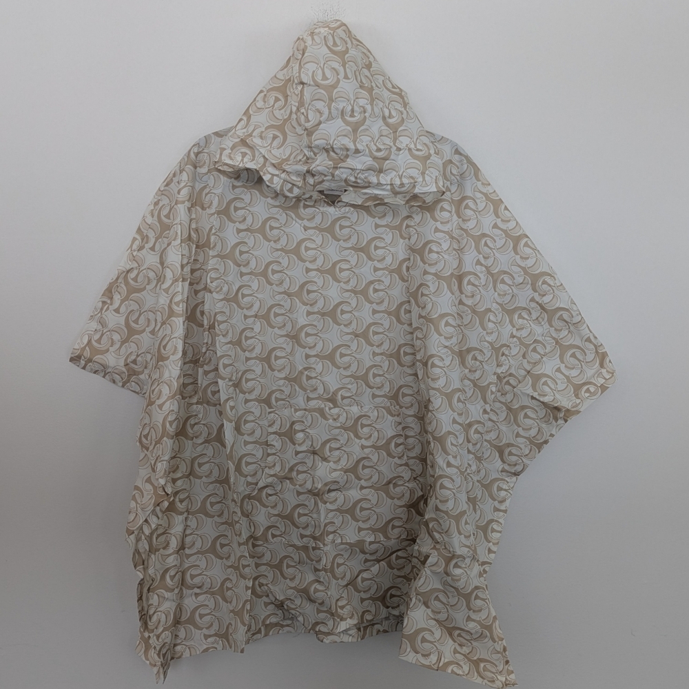 Chico's Hooded Rain Poncho One Size Packable